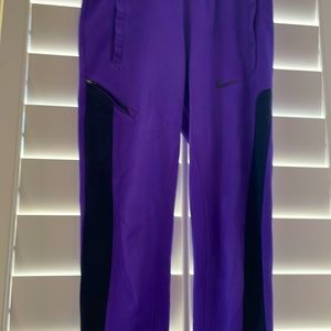 Purple Nike sweat pants
